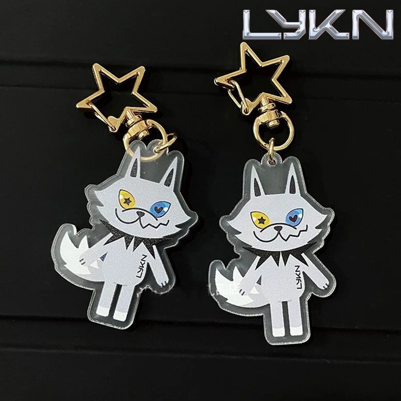 พวงกุญแจอะคริลิค LYKN Lykyou GMMTV Mascot หมาป่าน่ารัก Mascot ตกแต่งกระเป๋าเป้สะพายหลัง กระเป๋าถือ I