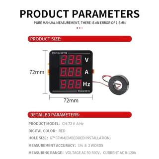 ดิจิตอลมิเตอร์ ดิจิตอลมิเตอร์ 1เฟส220V 3เฟส 380Vดิจิตอล มิเตอร์ มัลติฟังก์ชั่น อัจฉริยะ จอแสดงผล แรงดันV แอมป์A มิเตอร์