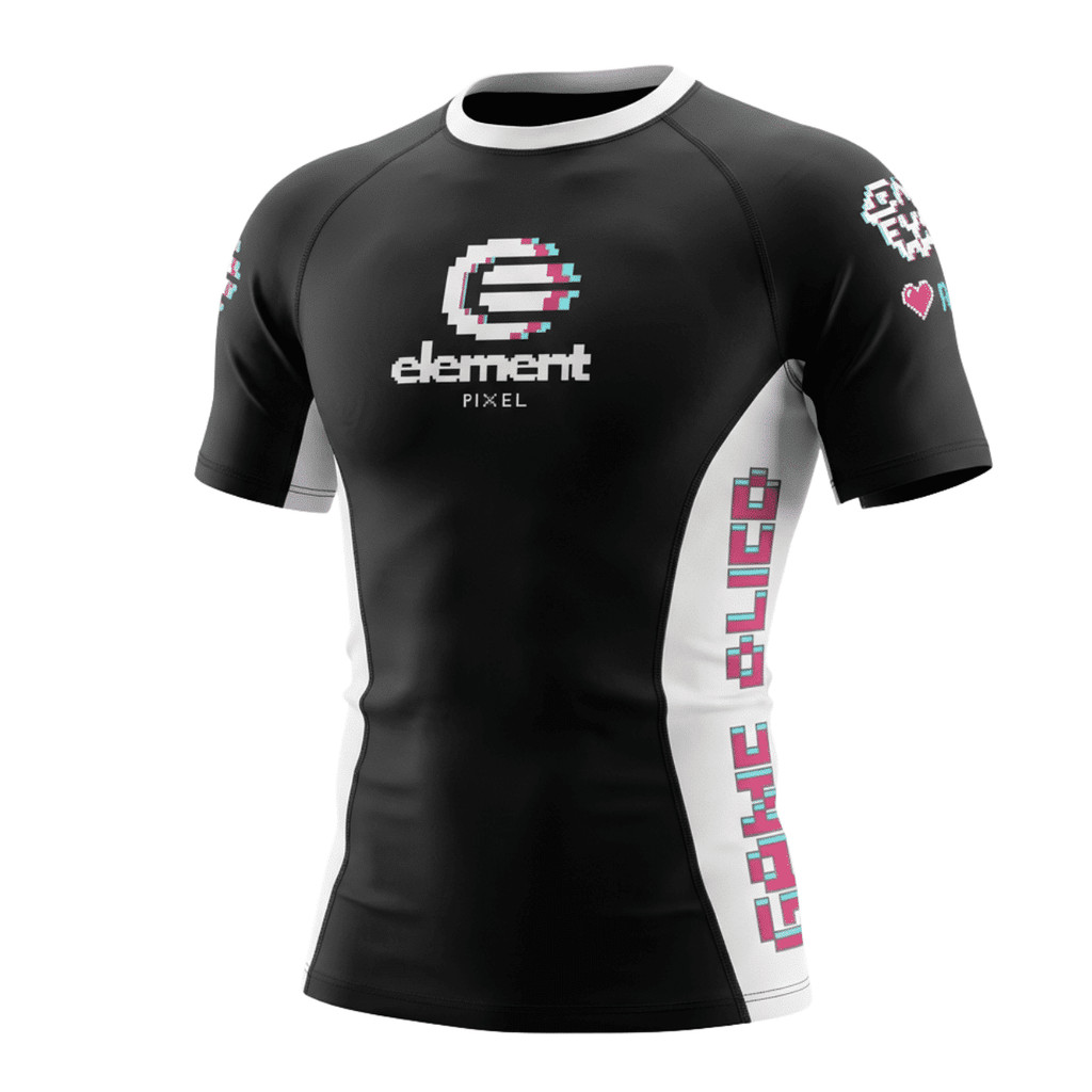 Element Pixel "Game Over" MMA/BJJ Rashguard Black Edition