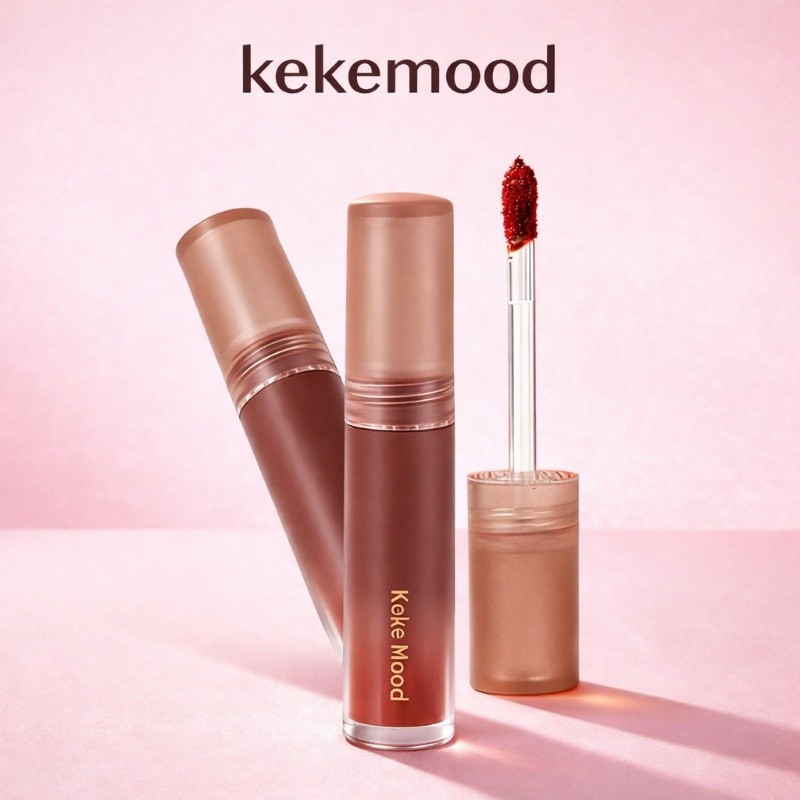 ลิปกำมะหยี่ kekemood ลิปแมทเนื้อมูส เบลอร่องปาก สีสุภาพ MLBB ลิปแก้ม 2in1 ติดทน ไม่ตกร่อง