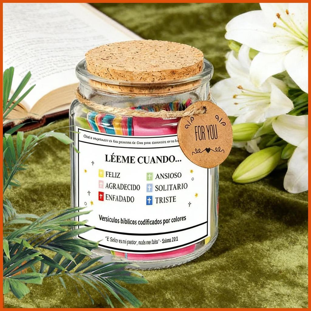คาทอลิก Bible Verse Jar สเปนคริสเตียนอุปกรณ์อธิษฐานคริสเตียน Jar สําหรับผู้หญิงผู้ชายนักสะสมโต๊ะ sha
