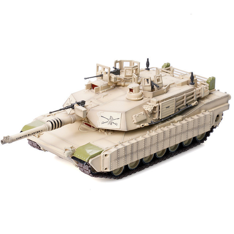 ZAGI Hobby HC1 Panzerkampf American M1A2 TUSK1 AbramsM1 รถถังสงครามหลัก 1/72 สีทรายสําเร็จรูป