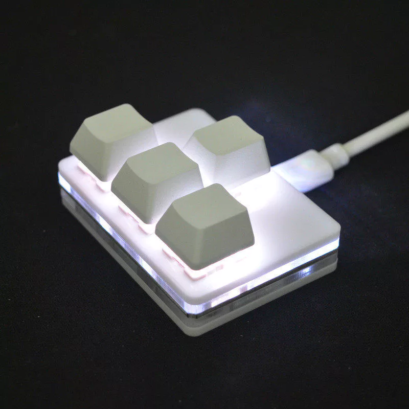 คีย์บอร์ดกลไกขนาดเล็ก 4 คีย์ WASD แบบมีสาย USB แกนสีแดง thumbnail 5