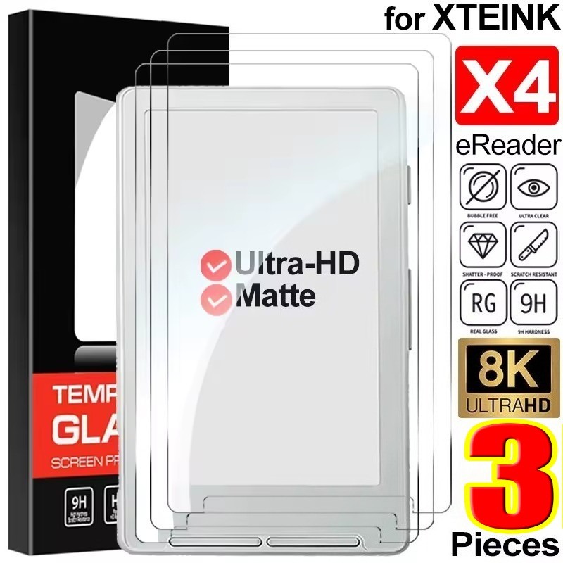 สําหรับ XTEINK X4 - ตัวป้องกันหน้าจอ PET เคลือบ HD - ป้องกันแสงสะท้อน, ป้องกันลายนิ้วมือ - การป้องกันจอแสดงผล E-Reader - ฟิล์มฝาครอบการติดตั้งไร้ฝุ่น