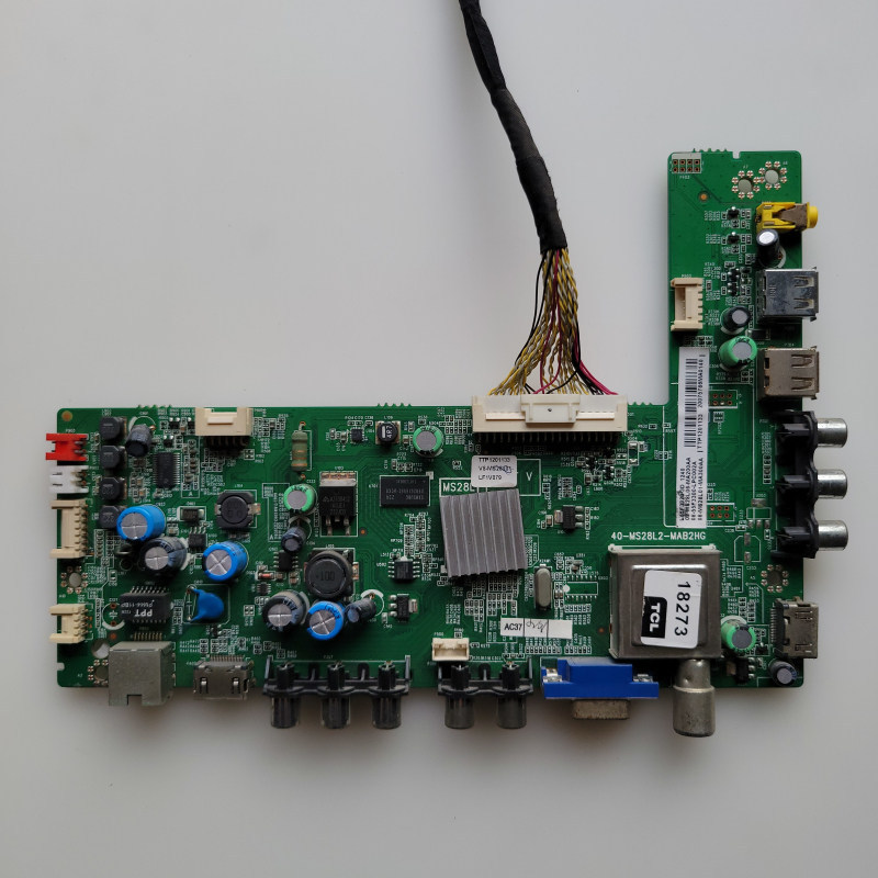 Original TCL L55F3320-3D เมนบอร์ด 40-MS28L2-MAB2HG หน้าจอ LVF550SSTM E8 V2