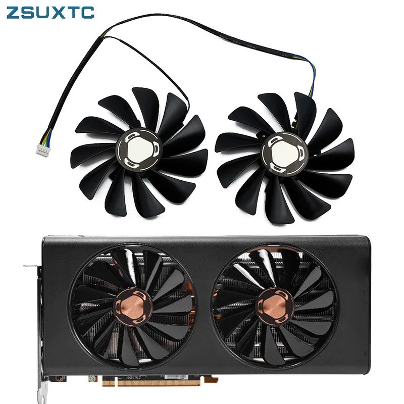 HL ใหม่ 95 มม.CF1010U12S FDC10U12S9-C RX 5700 XT GPU พัดลมสําหรับ XFX 5600XT RX 5700 5700XT กราฟิกกา