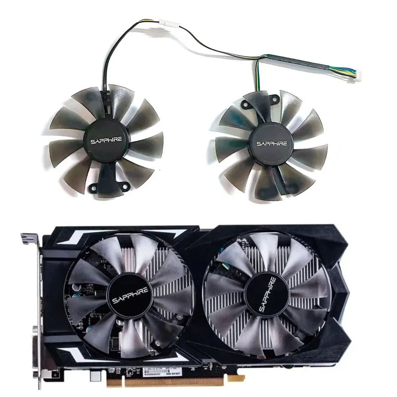 HL Kankeirr ยี่ห้อใหม่เหมาะสําหรับ Sapphire RX560 RX460 550 กราฟิกการ์ด GA91S2H4PIN 85 มม.DC12V 0.35