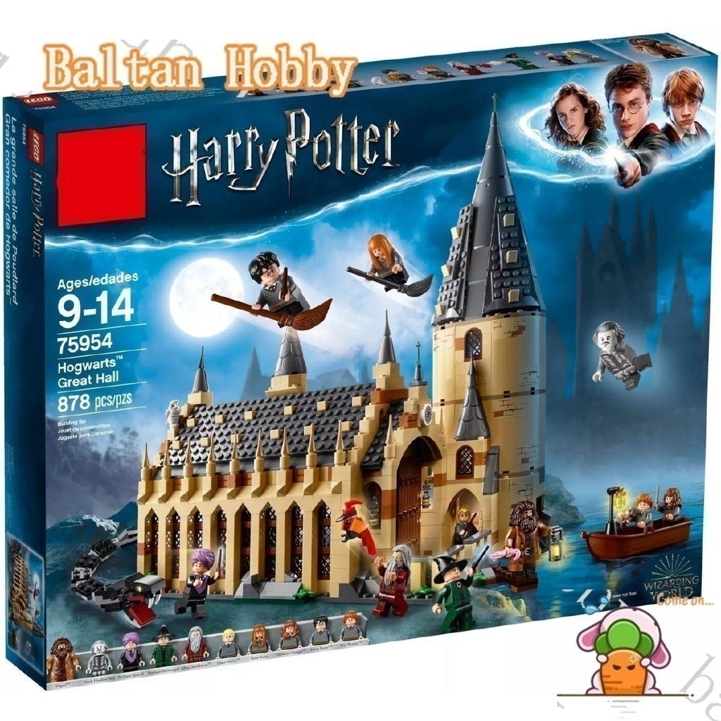 DZG Toy IG1 เข้ากันได้กับ /Harry Potter/Hogwarts Great Hall/75954/16052/11007/180052-80026/บล็อกตัวต