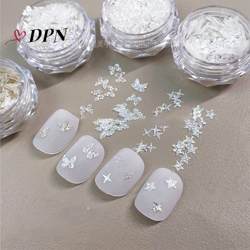 [SWTD] Nail Art Super Glitter Sequins Holographic ไฟแฟนตาซีเล็บเลื่อมสําหรับสาว DIY Glamour เล็บเครื่องมือตกแต่งเล็บ null