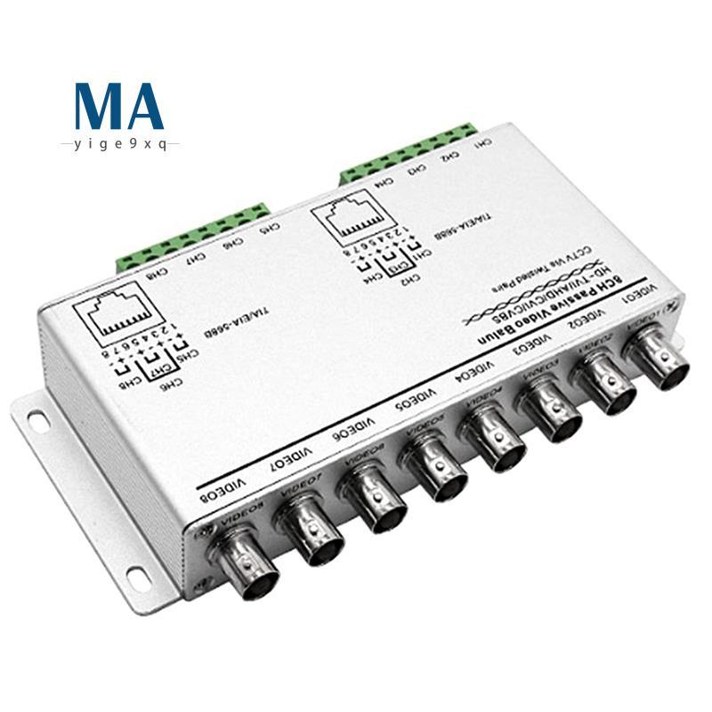 Mayige9xq8-CH UTP 720P/1080P HD Passive Video Balun Transceiver,BNC to Cat5/5E/6 RJ45(T568B) UTP Cab