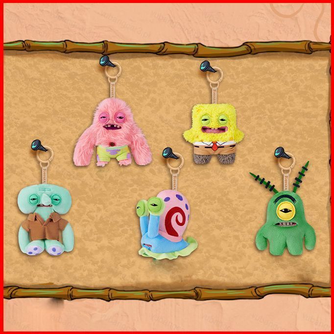 YB3 Fuggler x SpongeBob SquarePants Patrick Star Squidward Quincy Tentacles น่าเกลียดน่ารัก dollie พ