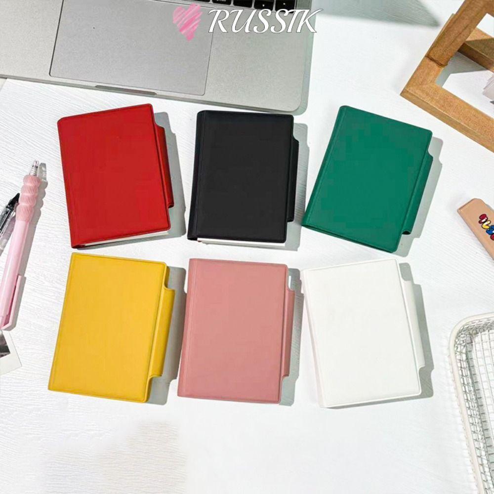 โน๊ตบุ๊ค RUZSIK A7, To Do List หนังสือกําหนดการ 2026 แบบพกพา, หนัง PU อเนกประสงค์ Daily Planner สํานักงานโรงเรียน