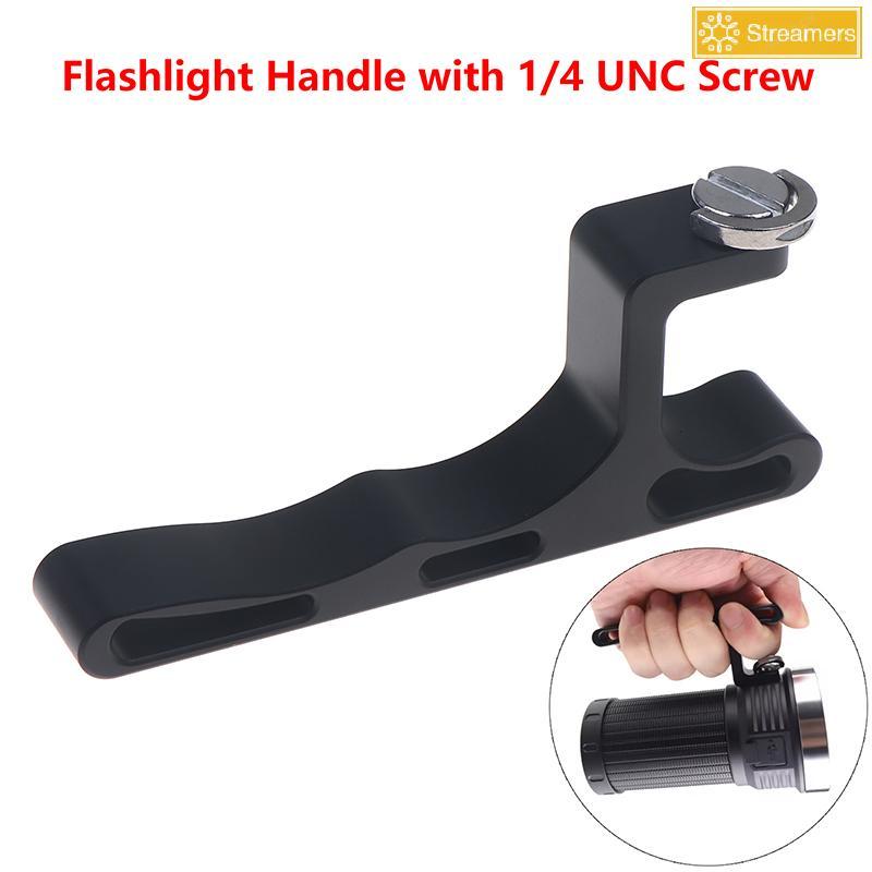 {Streamers} ที่จับไฟฉายอลูมิเนียมพร้อมสกรู 1/4 UNC สําหรับ Convoy 3X21B 3X21C 3X21D 3X21E ไฟฉายอุปกร