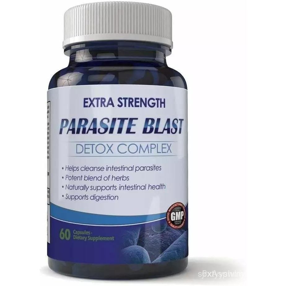 Parasite-Blast Cleanse Detox: 60 แคปซูลสําหรับการขยายตัวอย่างรวดเร็วและล้างพิษเพื่อสุขภาพ, ทําความสะ