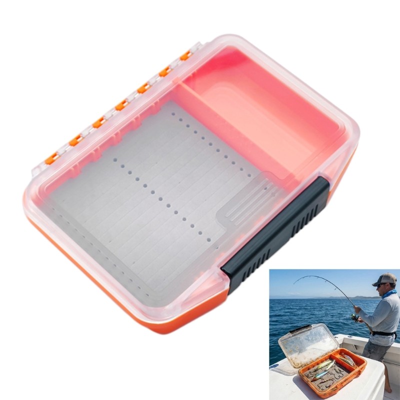Mon Pockets Fly Fishing Box Fishing Tackle Hook Organizer Fly Storage Case