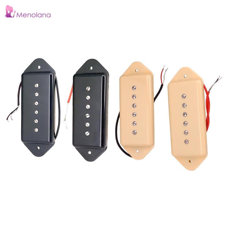 [Menolana] Soapbar P90 Guitar Pickup Neck&Bridge for LP EPI Guitar Replacement Black