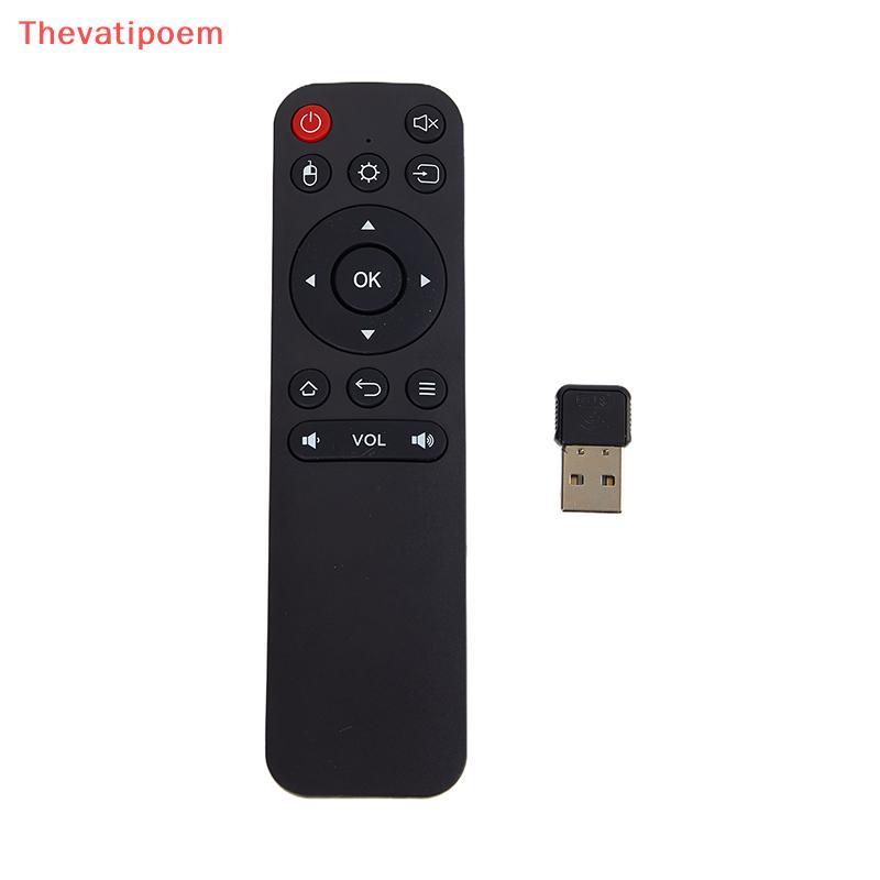 [Thevatipoem] Universal 2.4G Wireless Air Mouse Keyboard รีโมทคอนโทรลพร้อมตัวรับสัญญาณ USB สําหรับ Android TV Box/Smart TV/ PC HOT