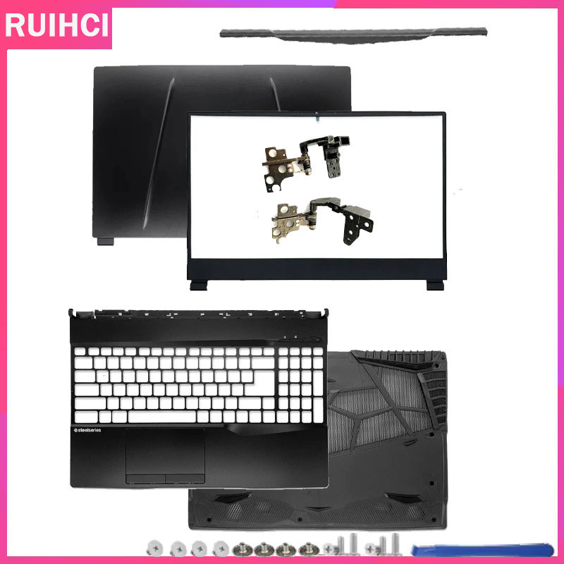 สําหรับ MSI GL65 GP65 MS-16U1 MS-16U5 MS-16U7 ใหม่ปกหลัง LCD ด้านหน้า Bezel Palmrest Upper Top Case 