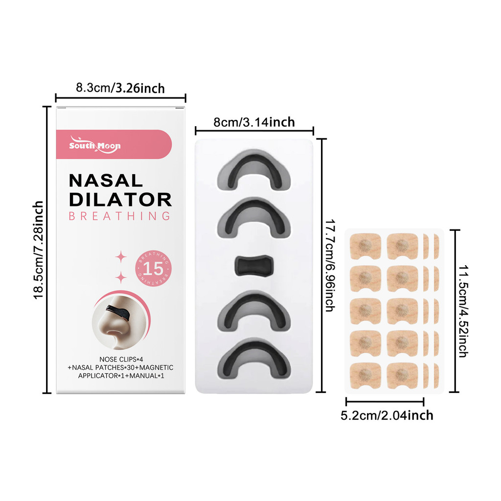 [คลังสินค้าพร้อม] SOUTH MOON Soothing Nose Patch Set Gentle Soft Nose State Care Rest Nose Care Set 