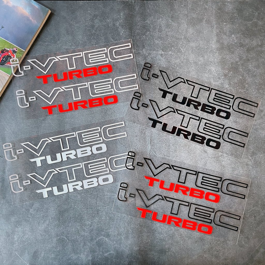 สําหรับ Honda I-VTEC TURBO สติกเกอร์รถสะท้อนแสงและกันน้ําไวนิล Decal อุปกรณ์เสริม