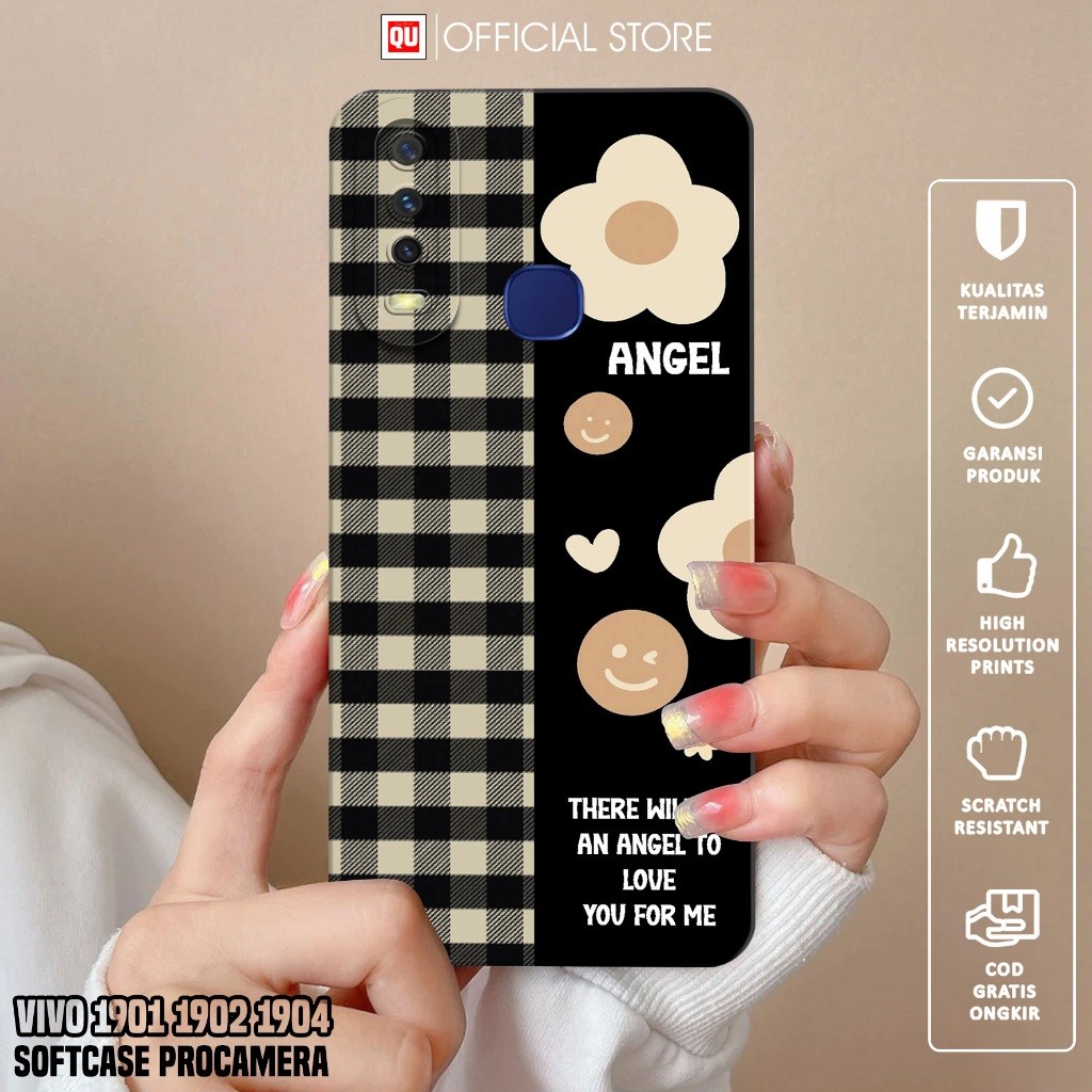 เคส HP VIVO 1901 1904 - เคส VIVO 1904 1904 1904 1901 FLOWER Motif Casing - VIVO 1904 Softcase - Phon