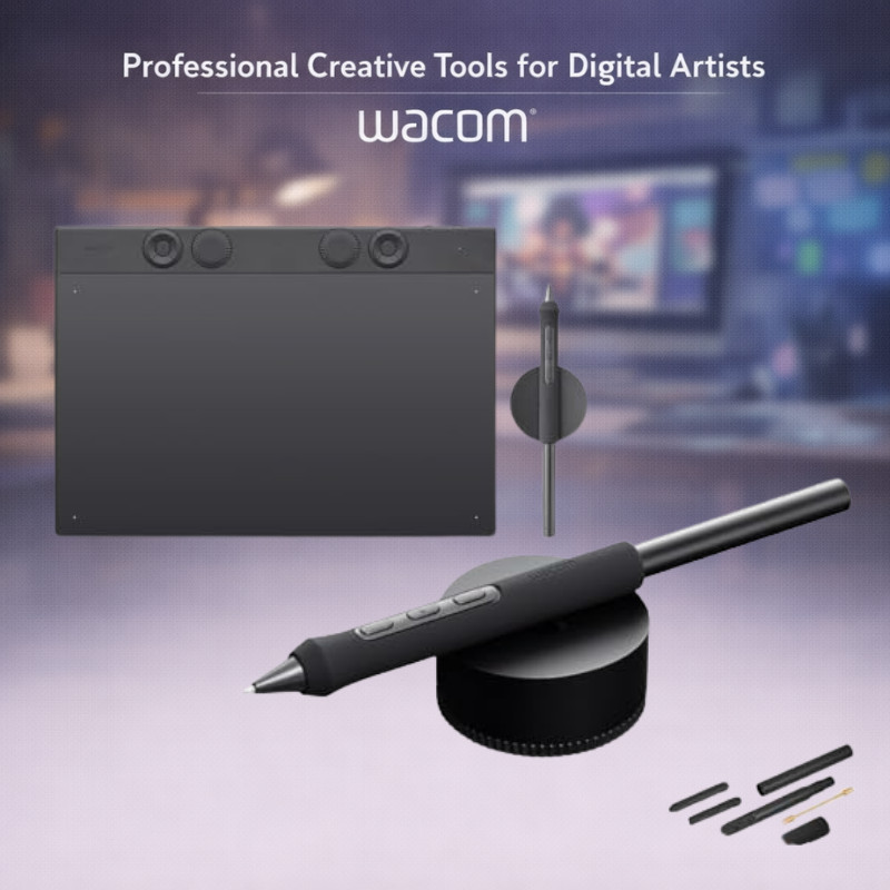 Wacom Intuos Pro แท็บเล็ตวาดภาพระดับมืออาชีพ พร้อม Pro Pen 3 มีหลายขนาด