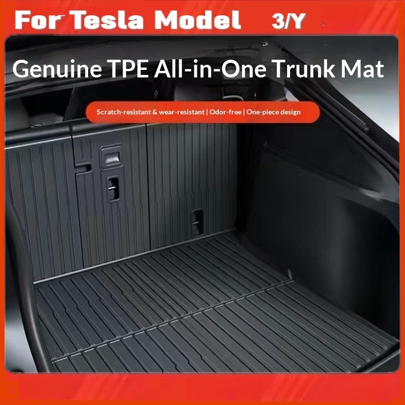 สําหรับ Tesla รุ่น Y Juniper / รุ่น 3 Highland 2025 ด้านหลังที่นั่งพนักพิง Mat TPE อุปกรณ์เสริมภายใน