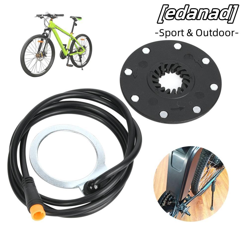 EDANAD Ebike Power Sensor, 3 ขา 24/36/48V Pedal Assist Sensor, ทนทาน 90 ซม.ความยาว 8 แม่เหล็กเซ็นเซอ
