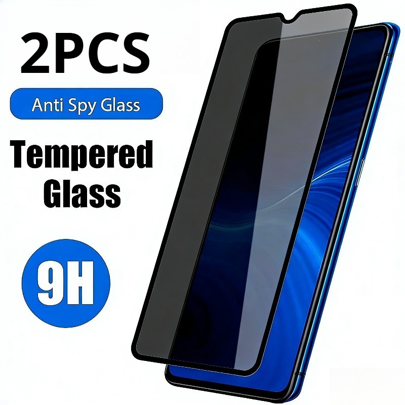 1-2Pcs Anti Spy กระจกนิรภัยสําหรับ vivo Y54s Y53s Y52t Y52s Y52 t1 5G 4G ความเป็นส่วนตัวขอบสีดําป้อง