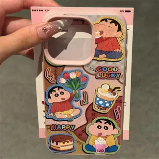 เคสโทรศัพท์ลายน่ารักการ์ตูนชินจังกินอาหาร Phone Case for 16 11 15 14 13 12 12promax 13promax 14plus 15plus