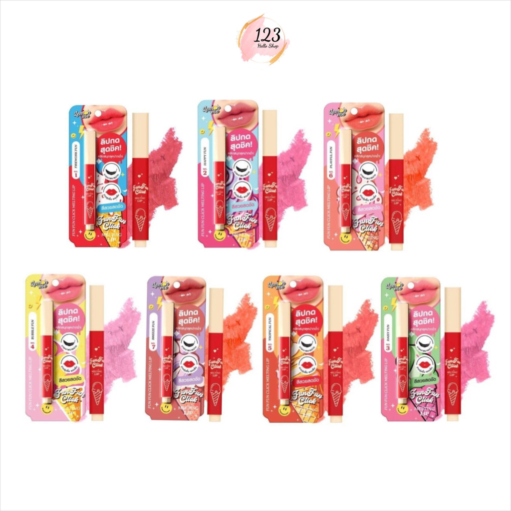 Lemon me Fun Fun Click Melting Lip ฟัน ฟัน คลิก เม้ลทิ่ง ลิป ✨