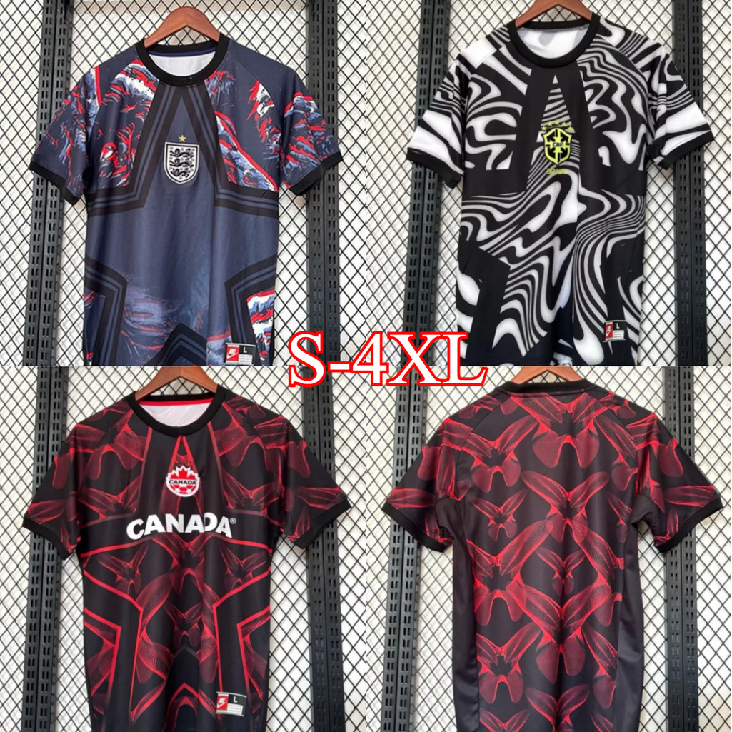 (S-4XL) 26/27 England & Canada พัดลมผู้รักษาประตูเสื้อฟุตบอล
