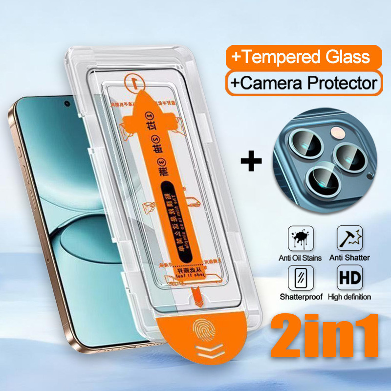 2 in 1 สําหรับ Infinix Note 40 50x 50 Pro Plus 50 30 Pro Vip 30i 4G 5G 8K HD Clear Screen Protector 