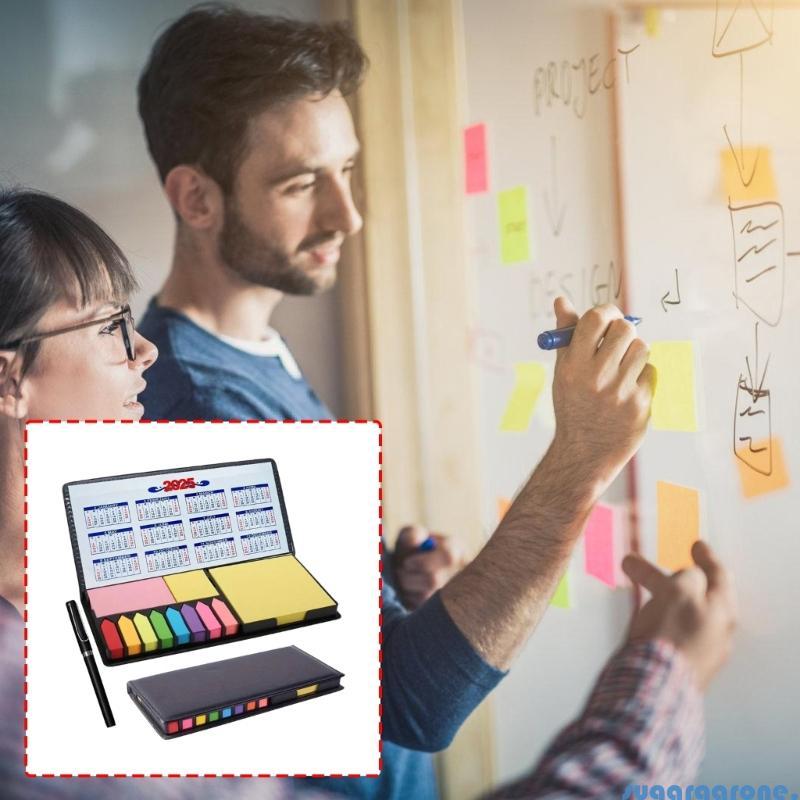 น้ําตาลอเนกประสงค์ Stick หมายเหตุปฏิทินหมายเหตุกล่องเหมาะสําหรับนักเรียนมืออาชีพ Family Daily Planer