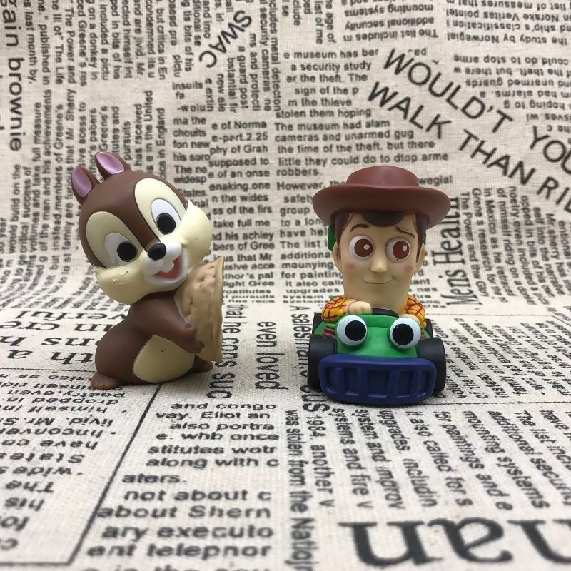 สินค้าจํานวนมากของแท้ Disney Cute Toy Story Kart Woody Seated Squirrel ตุ๊กตาการ์ตูน