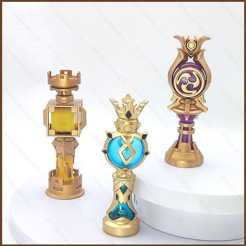 ZY2 Genshin Impact Gnosis ตุ๊กตา Venti Beelzebul Zhongli Plural Gnoses โลหะ Action Figure ของเล่นของ