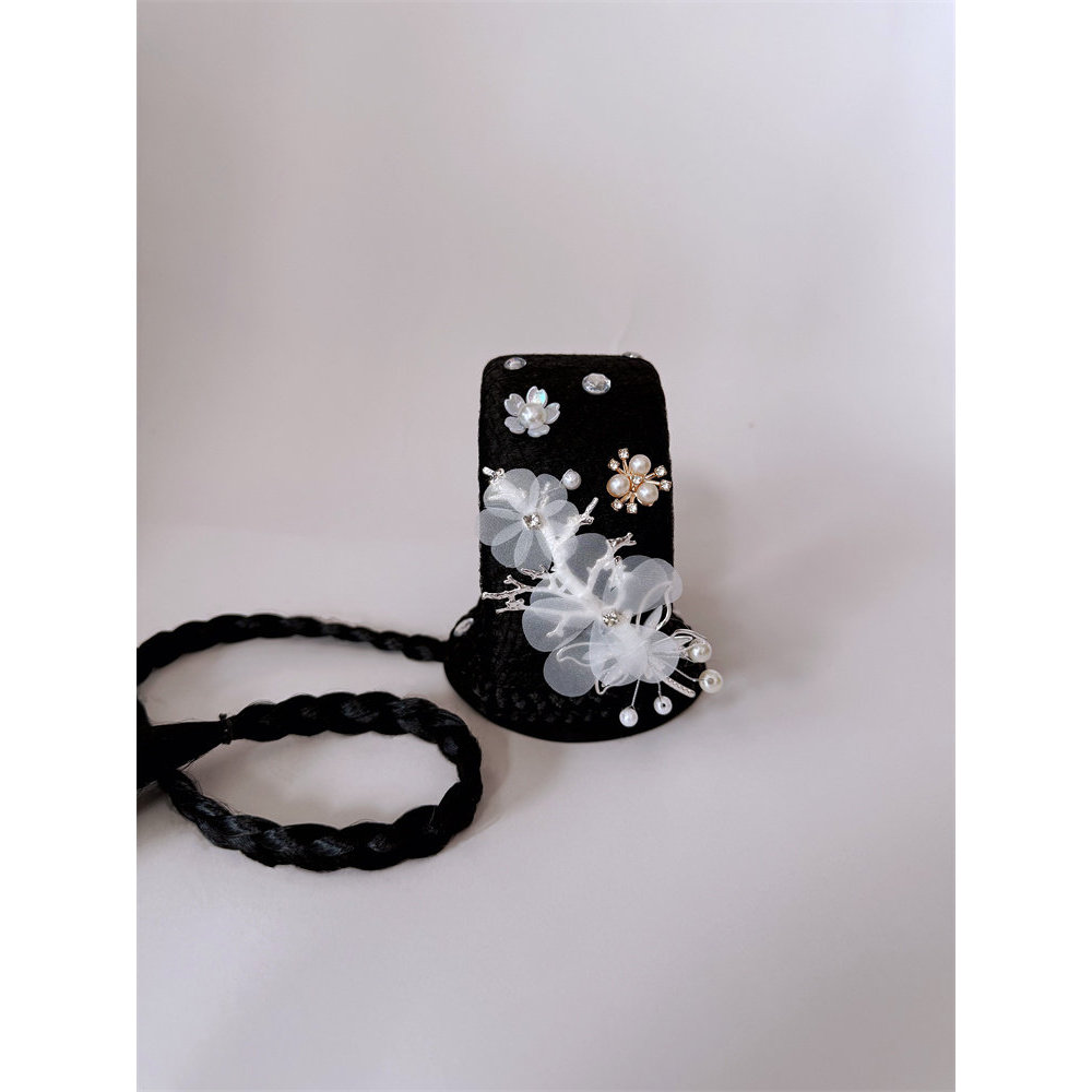 เฮดดレสรัดผมสไตล์คลาสสิกสำหรับการเต้นรำ Beihu Water Moon Art อารยธรรมโบราณจีนสมัยถัง