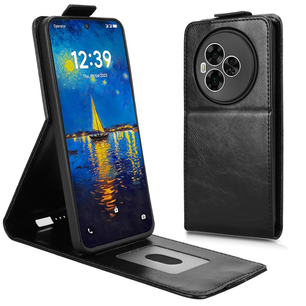 สําหรับ TCL NXTpaper 60 Ultra Vertical Case Retro Smooth Skin หนังสําหรับ TCL 60 Ultra NXTpaper 5G T