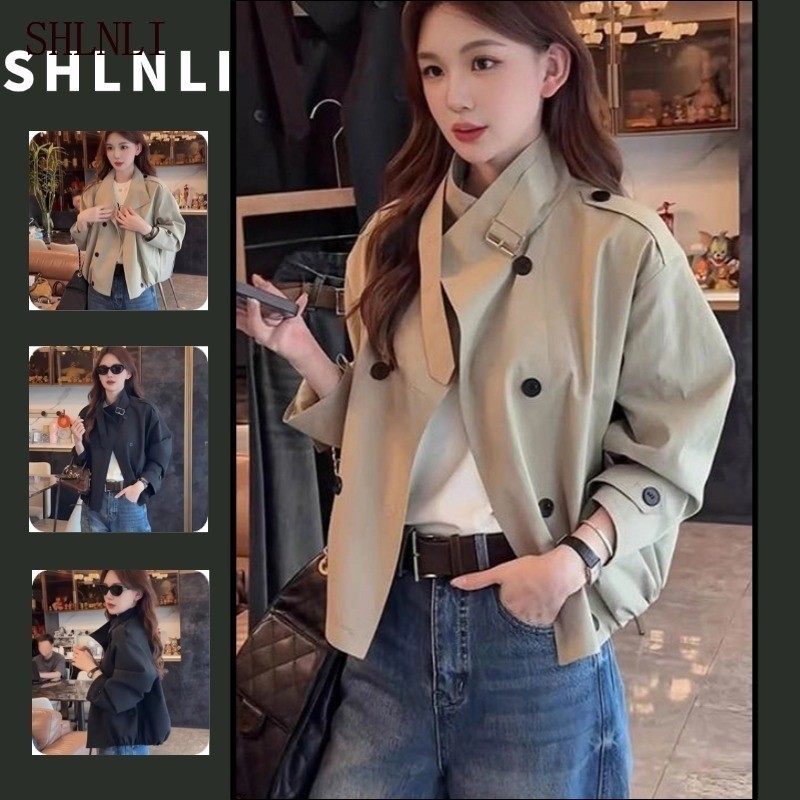 เสื้อกันลมสำหรับผู้หญิง เหมาะสมในฤดูใบไม้ร่วงและฤดูใบไม้ผลิ ออกแบบให้สวมใส่ง่าย ในสไตล์เกาหลี มีทั้งแบบเสื้อสั้นและเสื้อลากลาย