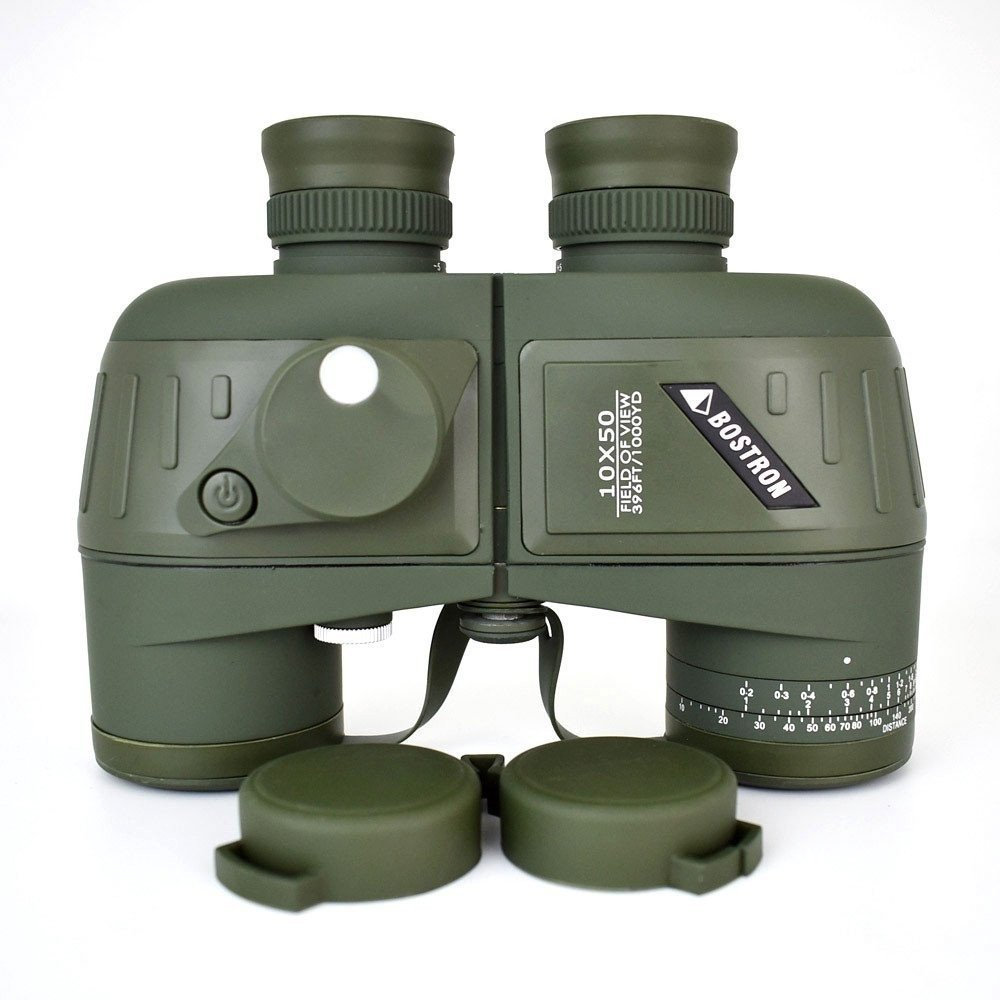 10X50 Optics ทหารกล้องโทรทรรศน์กล้องส่องทางไกลกันน้ํากันกระแทก Spotting scope พร้อมเข็มทิศสําหรับ ca