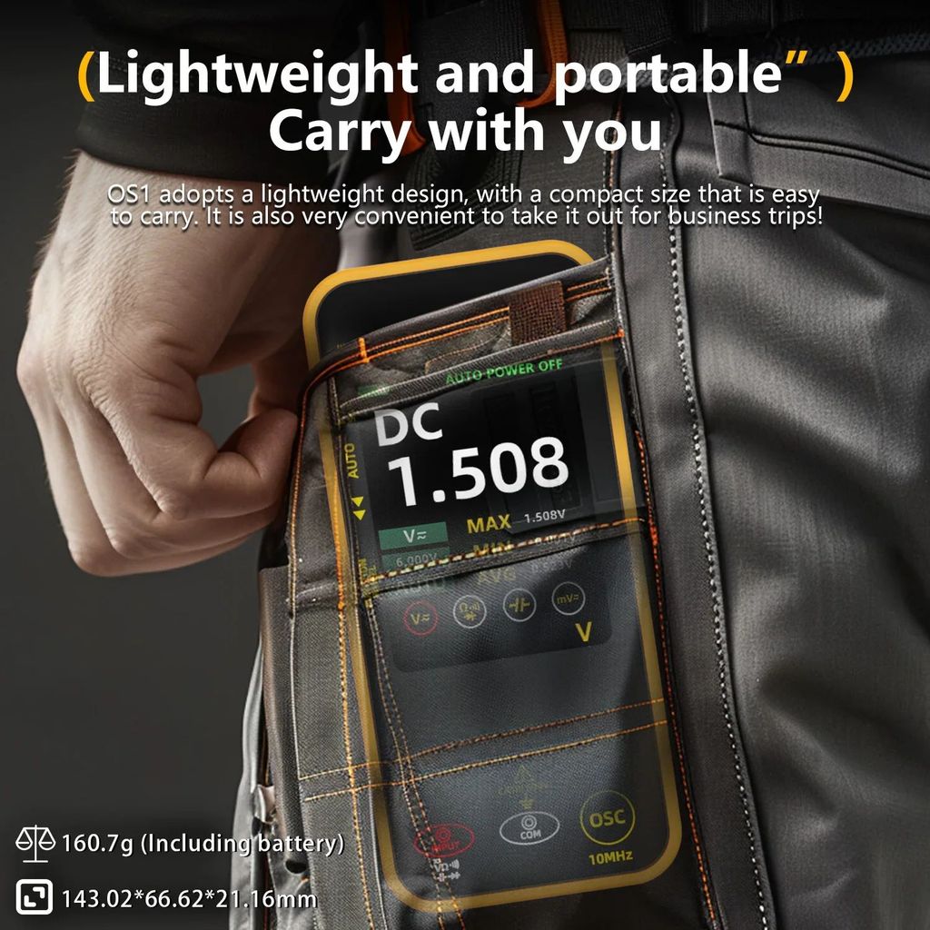 BSIDE Graphic Digital Multimeter Oscilloscope ความแม่นยําสูง Multitester ความต้านทานแรงดันไฟฟ้า Capa