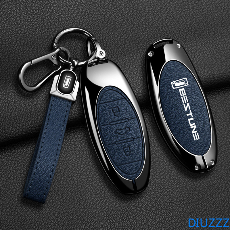 สังกะสีอัลลอยด์กุญแจรถสําหรับ FAW Bestune T77 T77pro ใหม่ B70 หัวเข็มขัด T55 T33 T99 พวงกุญแจ Fob กร