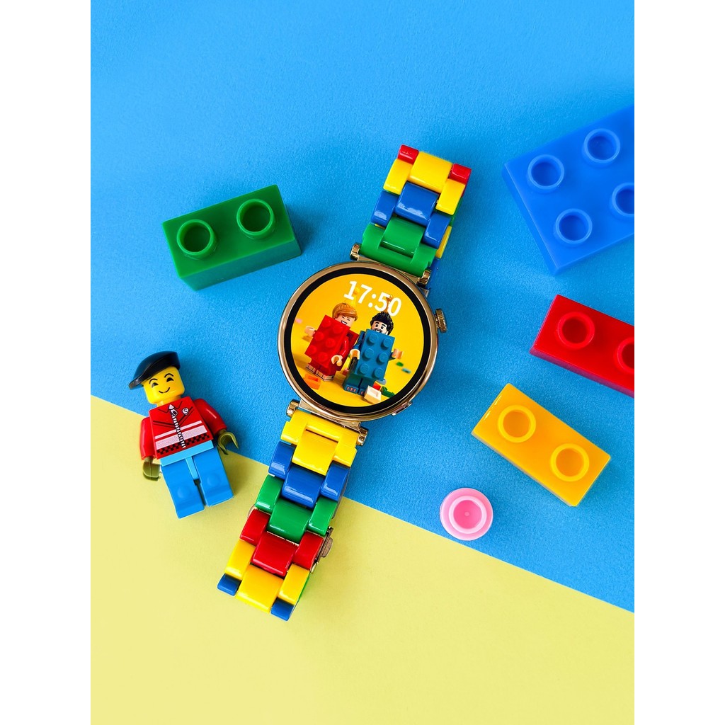 Lego การจับคู่สีเรซิ่นเหมาะสําหรับ Galaxy Samsung Watch Watch8/7/6/5/4 สายสี ultra ฤดูร้อน 5pro สายร