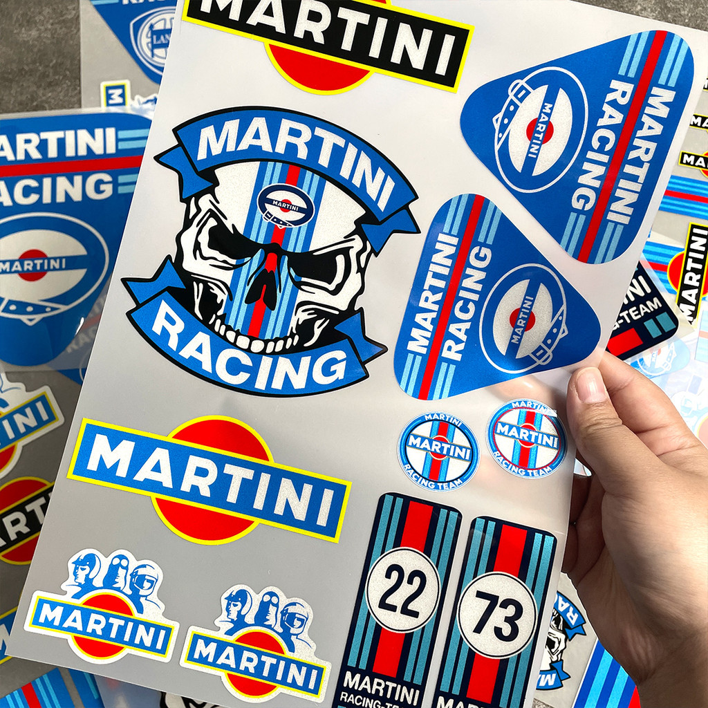 สําหรับ MARTIN สติกเกอร์รถ Motocross Racing Off-road แล็ปท็อปสติกเกอร์รถจักรยานยนต์หมวกนิรภัย PVC Decal สําหรับ Love Old School LANCIA ราคา ถูกที่สุด ดีลบีเคเค