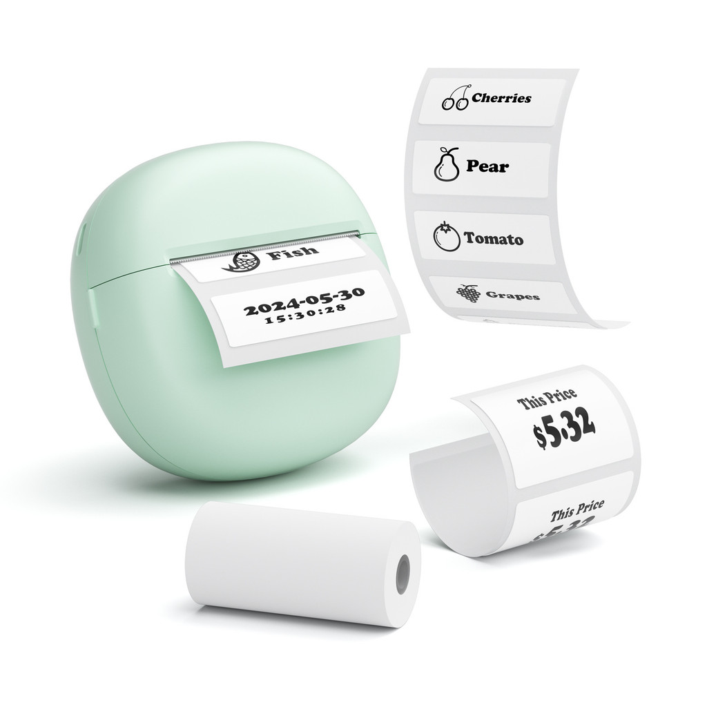 LUCKJINGLE-A2 Mini Printer Portable Printer Label Note Mini Thermal