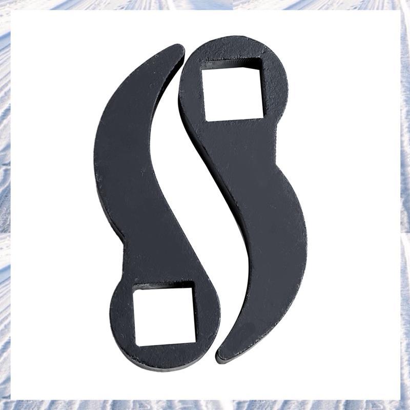 2PCS Crowbar อะแดปเตอร์เครื่องมือ,ปรับมุม Pry Bar เหมาะกับ 1/2 นิ้ว Ratchet,Crowbar เปิด-End ประแจสํ