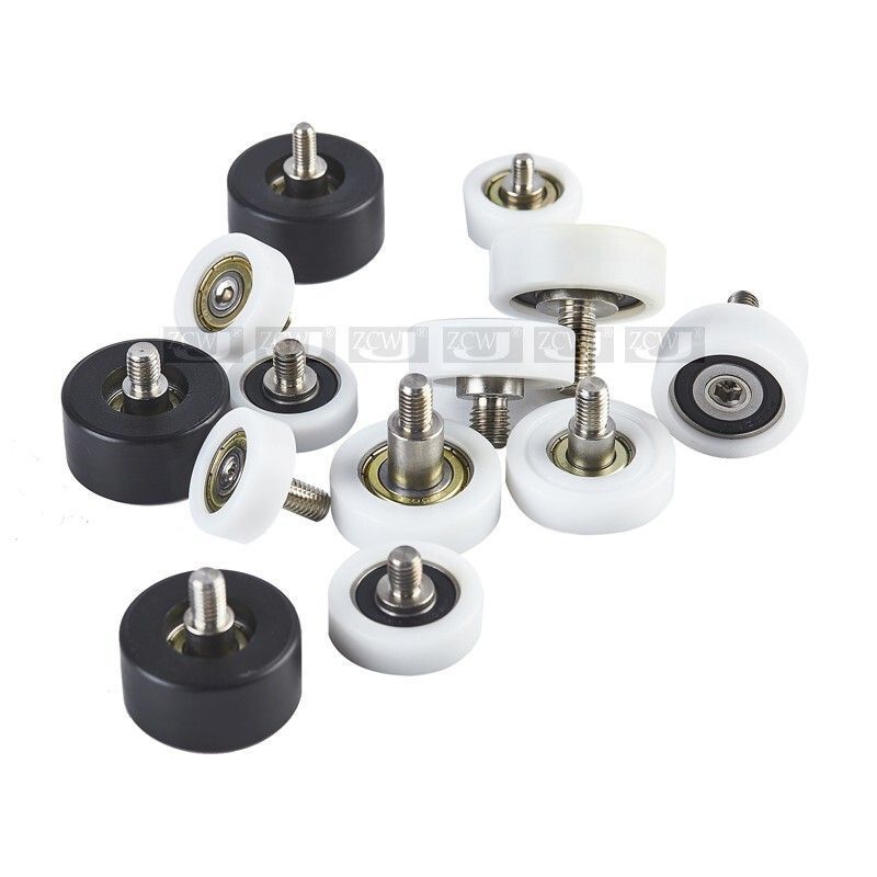 แบน M6 M8 พลาสติก-เคลือบแบริ่งล้อ EBHS Pulley สแตนเลสสตีลสกรู Plus Rod แบริ่ง 626 608 ชายด้าย Automa