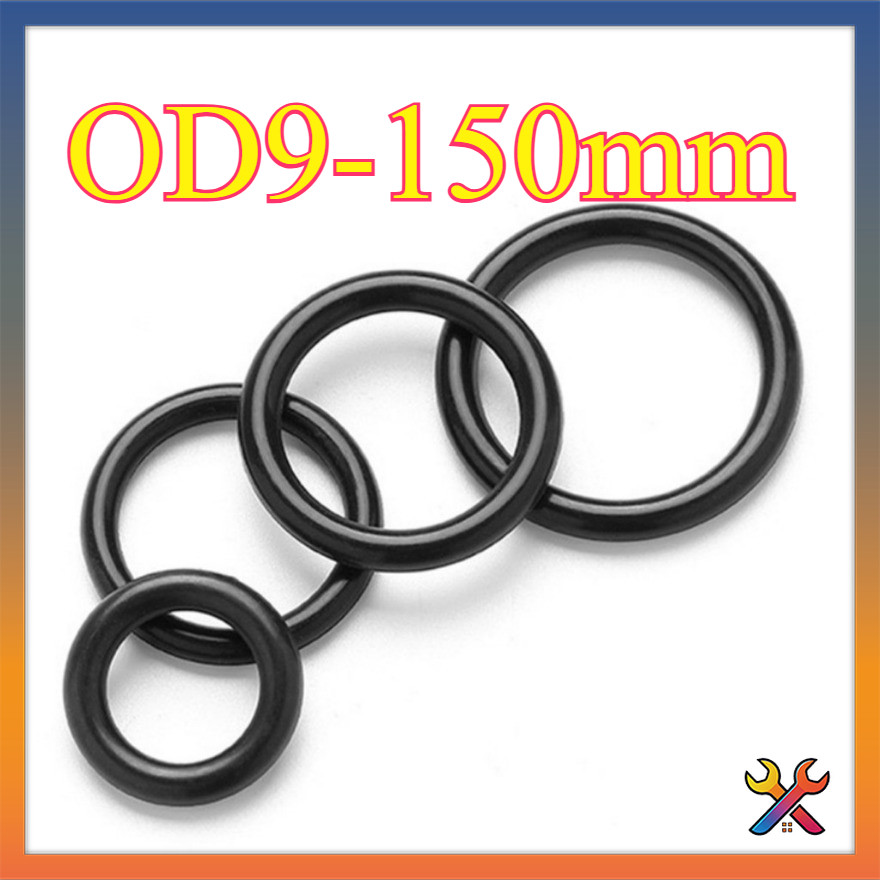 CS3.0mm แหวนยางซีล O-ring O-ring OD9-150mm แหวนซีลน้ํามันไนไตรล์ปะเก็นสีดํากันน้ําและทนอุณหภูมิสูงYC