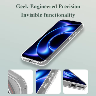 Lenuo & Lerques สําหรับ Xiaomi 17 Ultra 15T 17T Pro เคสแม่เหล็กคริสตัลใสกันกระแทกพร้อมเทคโนโลยีป้องกันการเหลือง TPU PC Hybrid Design