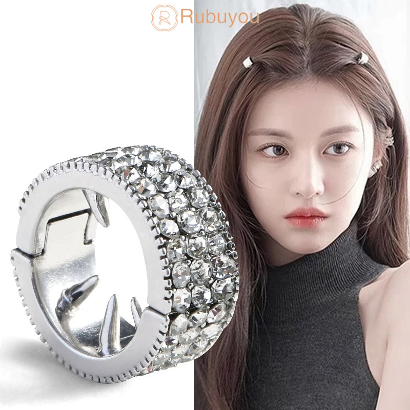 Rubuyou กิ๊บติดผมถักเปียกลมสีเงินสำหรับผู้หญิง สไตล์น่ารักเก๋ เหมาะสำหรับผมดัดลอน-COD ราคา ถูกที่สุด ดีลบีเคเค แกลเลอรีภาพที่ 6
